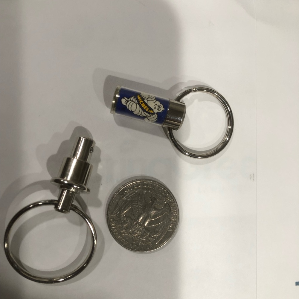 Vintage Michelin Man Bibendum Keychain Quick Release Detachable 1950’s Advertise